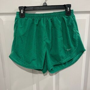 Green Nike active shorts size medium